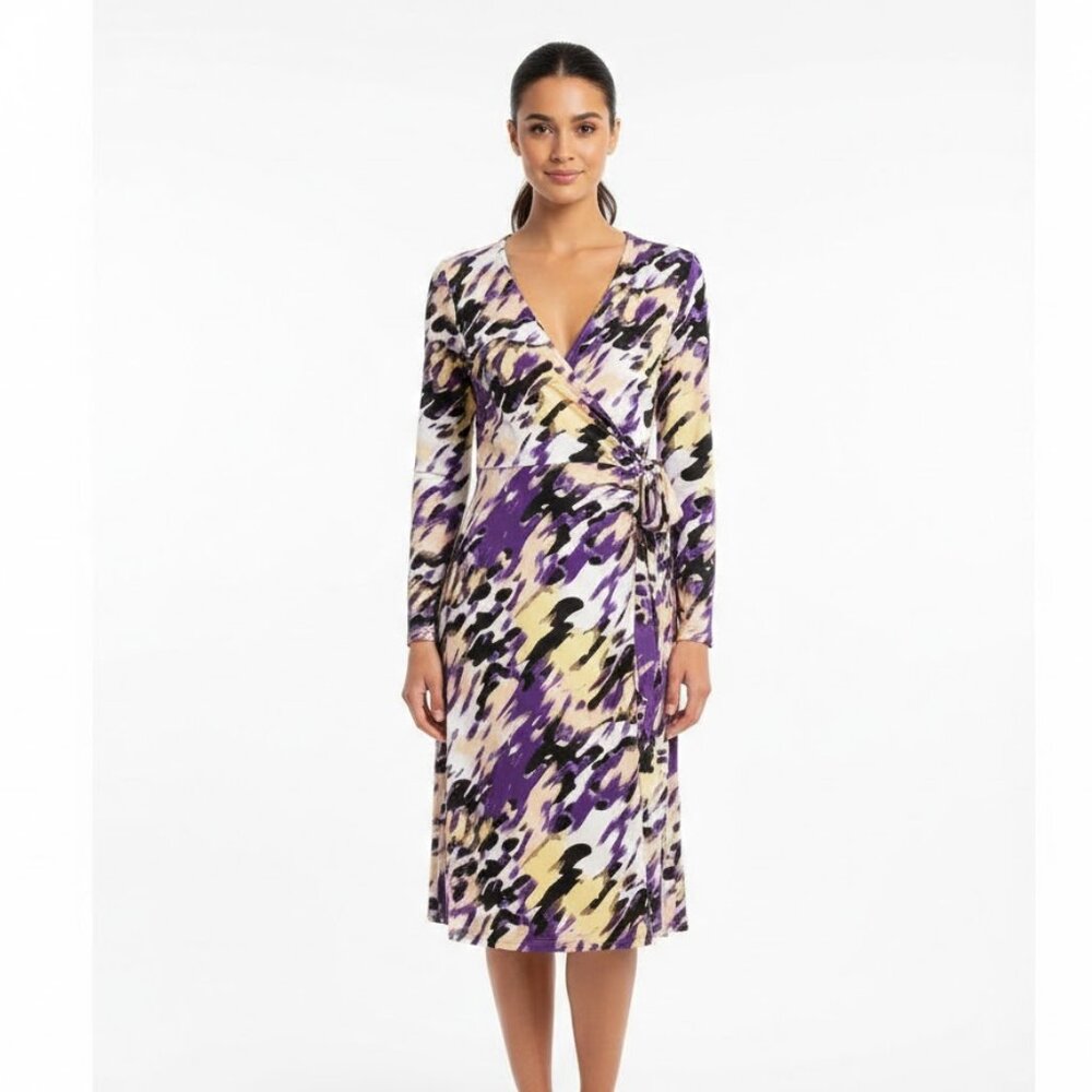 Alfani Multi-color Stretchy Midi Dress Size M